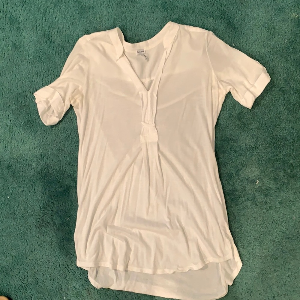 Small white Splendid 3/4 sleeve shirt